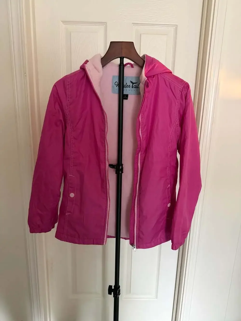 Whales Tail Outerwear Pink Hooded Jacket Size 14